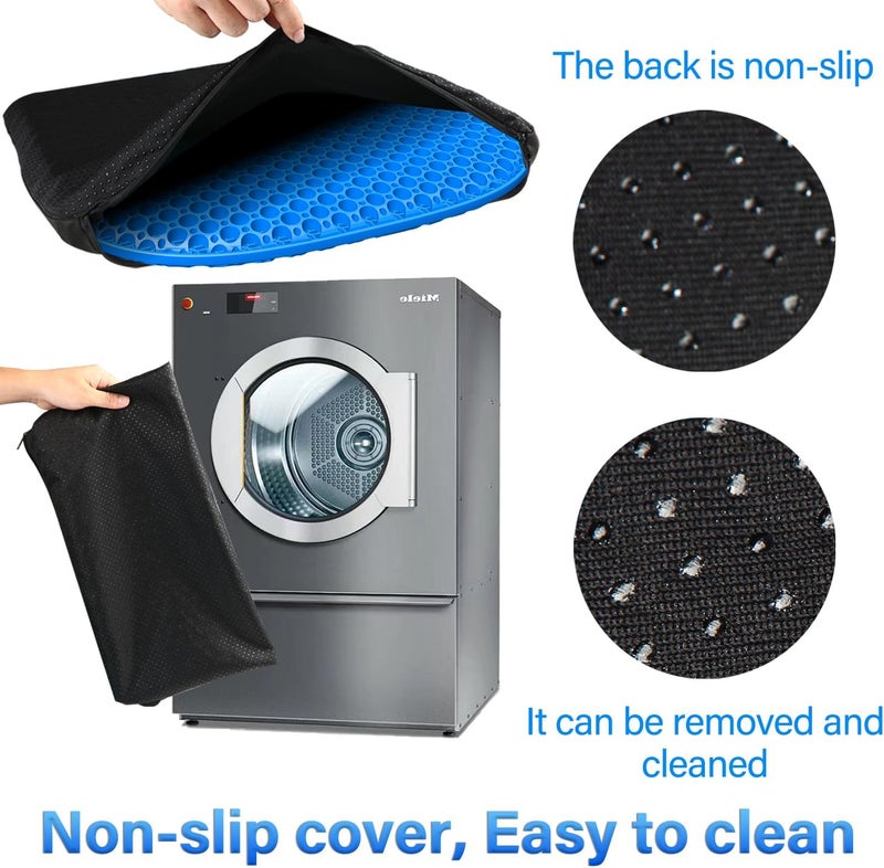 TONINT Large Gel Seat Cushion for Long Sitting With Non-Slip Cover,Soft & Breathable,Chair Cushion,Car seat Cushion,Office seat Cushion,Seat Cushion for Desk Chair,Wheelchair Cushion (Blue, Large Size) - Image 2